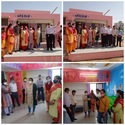 Tandalja -8 Anganwadi renovated by Sun Pharmaceutical Industries under their CSR project.