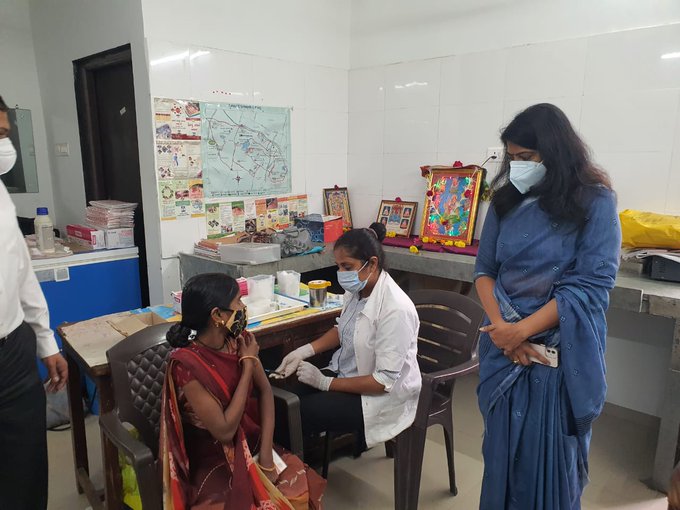 Commissioner VMC visited COVID Vaccination Center