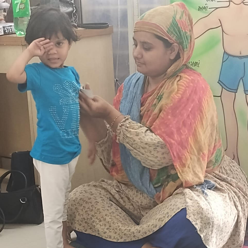 Anganwadi children health screening for malnourishment have been going on at all Anganwadi via Health Team, VMC